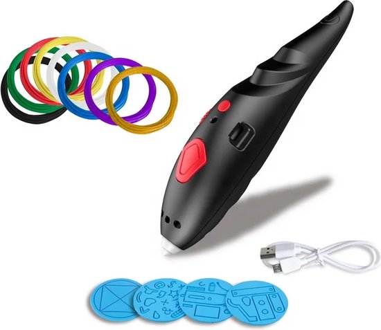 Kiddel 3D Printing Pen | Complete Starterset met 8 x 2 Meter Vulmateriaal | Creatief Speelgoed voor Kinderen vanaf 6 Jaar - Kiddeltoys