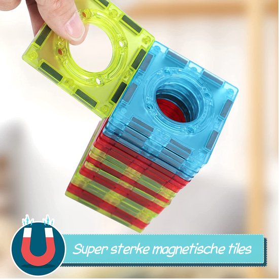 Kiddel Interactieve Magnetische Knikkerbaan - Uitbreidbare Educatieve bouwset / bouwpakket met Elektrische Lift - knikkers voor Kinderen speelgoed kinderspeelgoed 3 jaar 4 jaar cadeau - Kiddeltoys