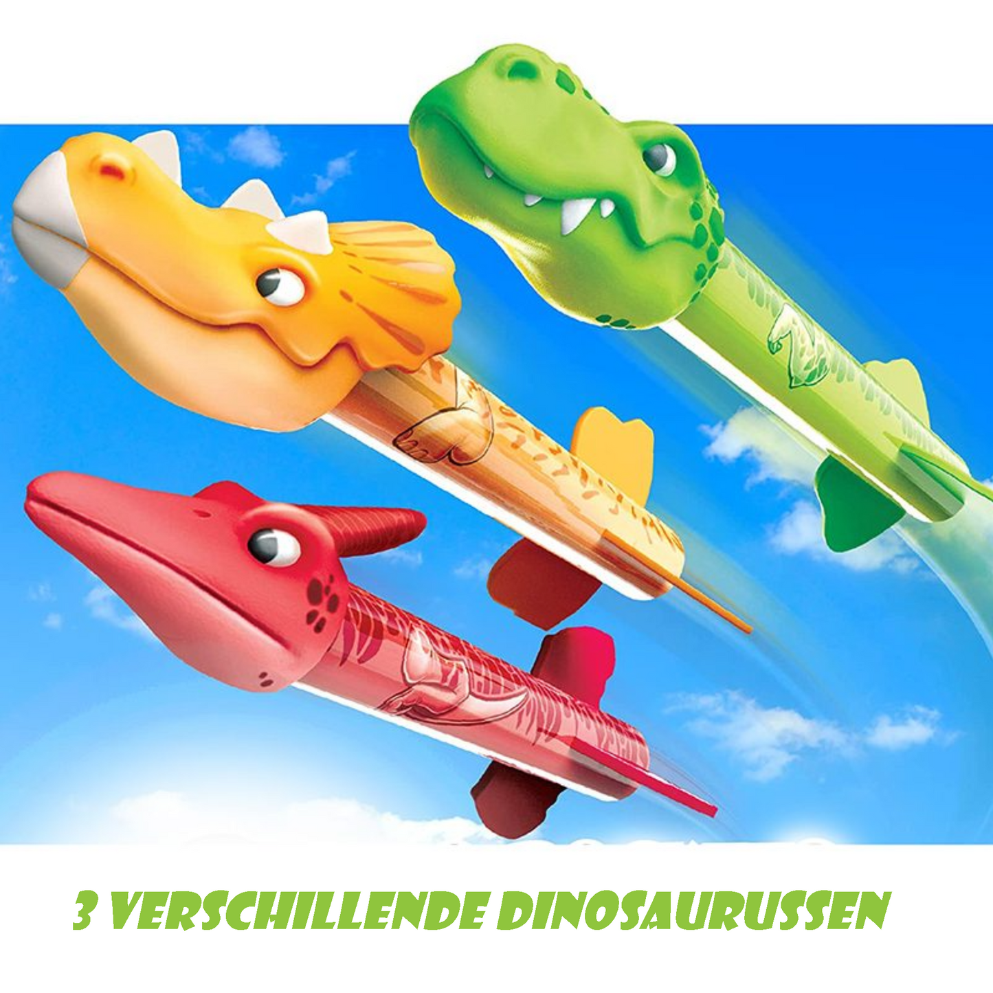 GT Dinosaurus Stamp Raket schieten - Inclusief 3 dinosaurussen - stamp rocket Speelset met Vulkaan Lanceerstation - Buitenspeelgoed Speelset voor Kinderen rage 2023 - Speelgoed 3 jaar 4 jaar - Kiddeltoys