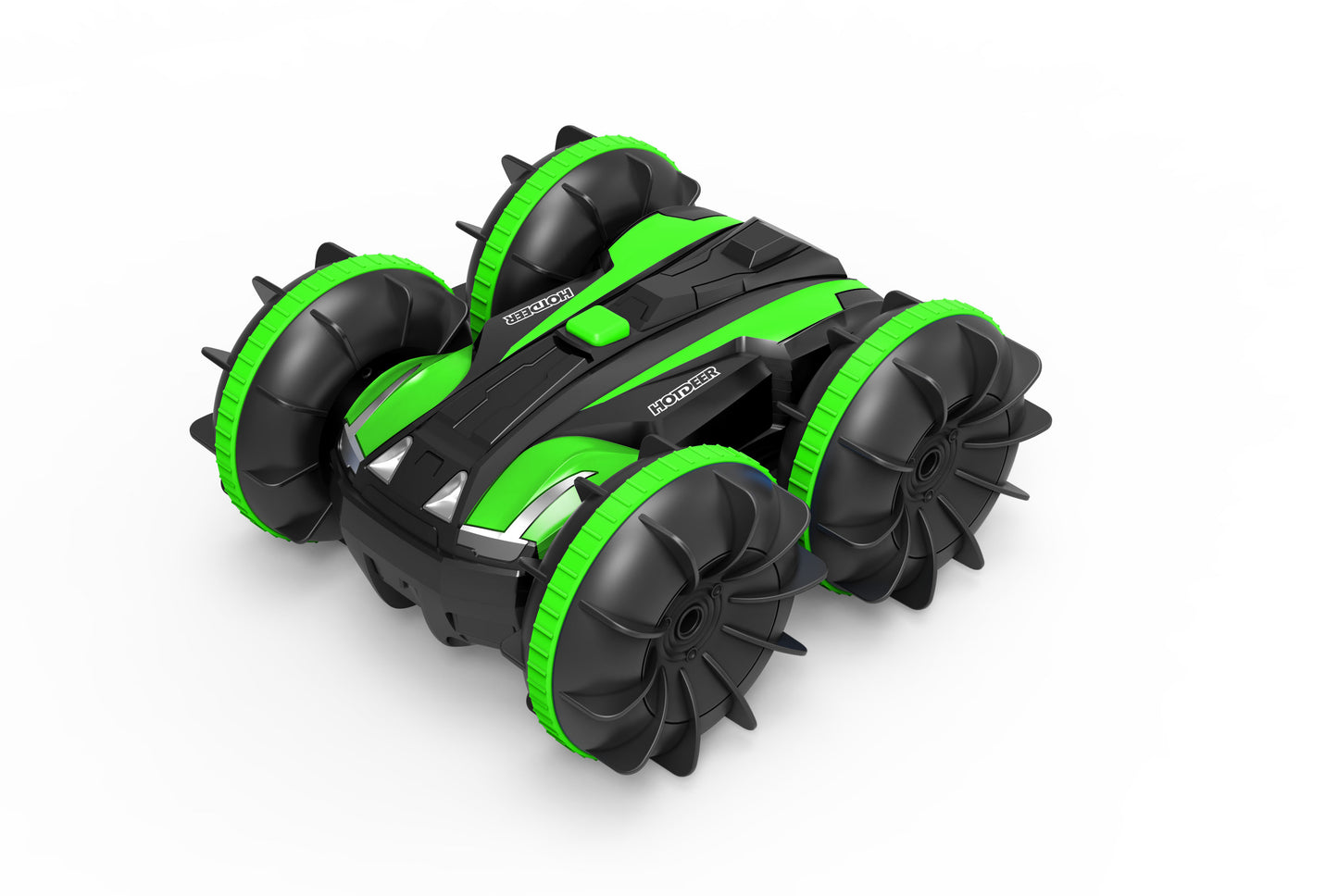 RC Bestuurbare auto / boot - Geschikt voor offroad, water & sneeuw groen - Kinderen / Volwassenen speelgoed stunt RC car / stuntauto 2021 TikTok - Kiddeltoys