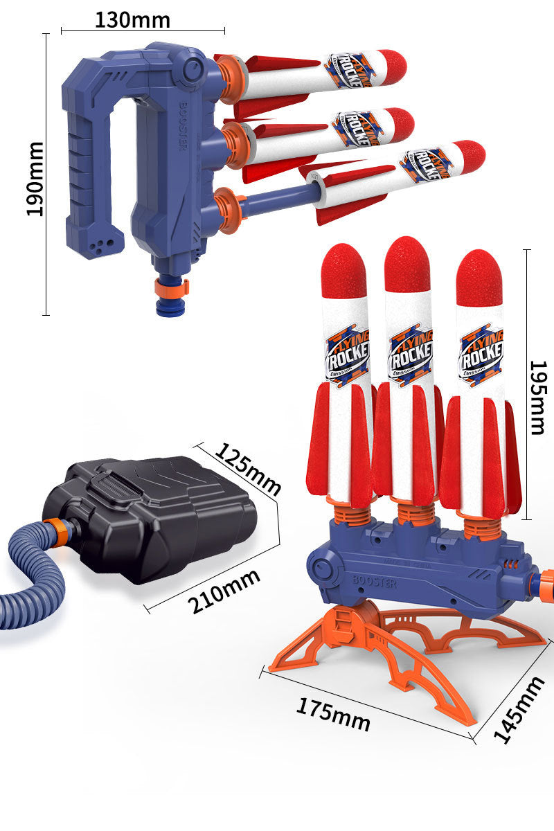 GT - Target Stomp Rocket Schieten buitenspeelgoed voor kinderen - Inclusief 3 raketten - Zomer Speelgoed voor jongens / meisjes - Nieuwste rage 2023 zomer zwembad speelgoed STEM - Kiddeltoys