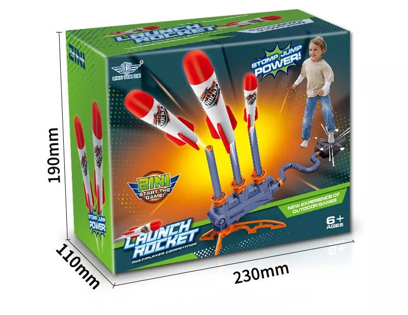 GT - Target Stomp Rocket Schieten buitenspeelgoed voor kinderen - Inclusief 3 raketten - Zomer Speelgoed voor jongens / meisjes - Nieuwste rage 2023 zomer zwembad speelgoed STEM - Kiddeltoys