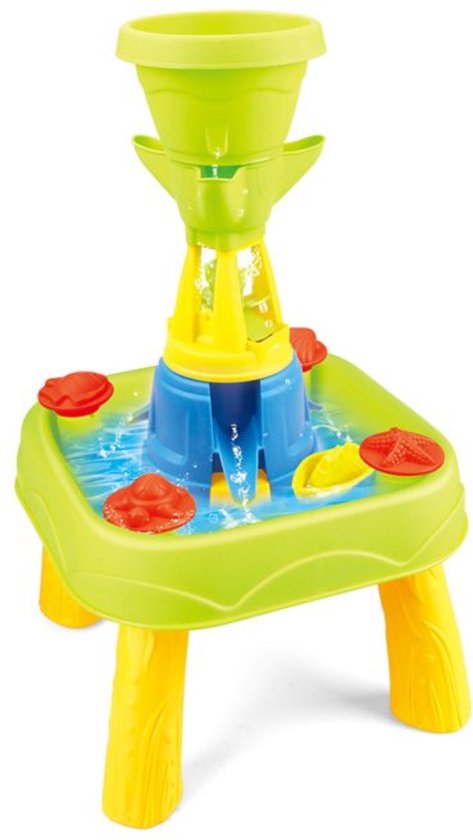 Kiddel 2-in-1 Watertafel & Zandtafel – Educatief Speelgoed voor Binnen & Buiten – Speeltafel met 18 Accessoires – Zomers Kinderspeelgoed voor Jongens & Meisjes vanaf 3 Jaar - Kiddeltoys