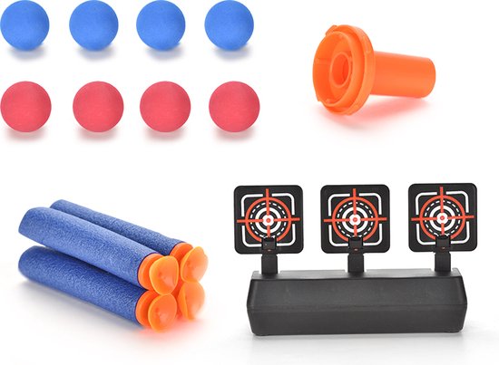 Kiddel Foam bal speelgoed pistool met geluid - Inclusief interactieve schietschijf - Kinderspeelgoed jongens & meisjes vanaf 3 jaar - Kinder speelgoed cadeau - Kiddeltoys