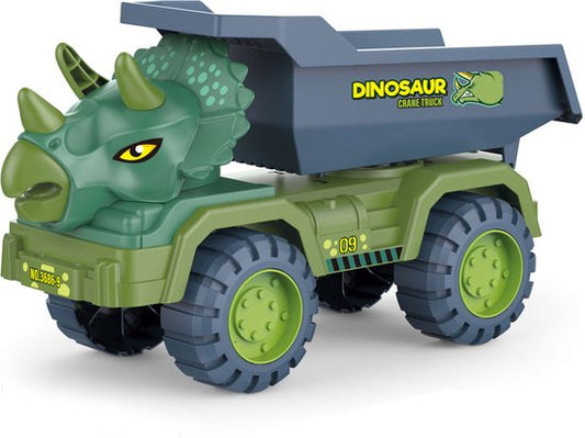 Kiddel XL Dinosaurus auto truck kiepwagen - Dinosaurus vrachtwagen speelgoed kinderen - Kinderspeelgoed dino Zomer buitenspeelgoed 3 jaar 4 jaar cadeau - Kiddeltoys