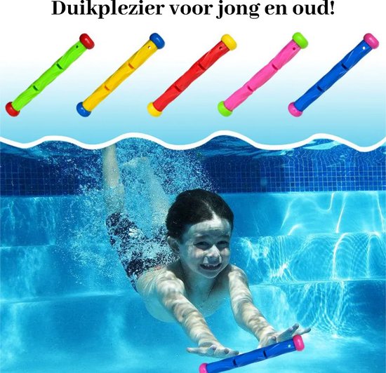 Kiddel 19-delige Duikspeelgoedset voor Zwembad – Incl. Opbergzak – Duikringen, Torpedo’s, Diamanten – Zwemspeelgoed Kinderen vanaf 5 Jaar – Waterpret 2025 - Kiddeltoys