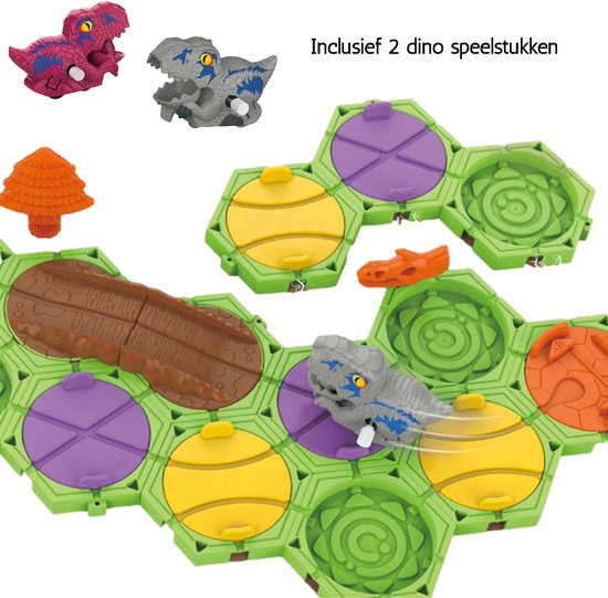 Kiddel Dinosaurus Puzzel Bouwset – Educatief Montessori Speelgoed met 2 Dinosaurussen – Kinderspeelgoed voor Jongens & Meisjes vanaf 3 Jaar - Kiddeltoys