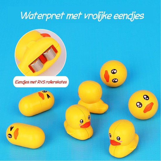 Kiddel XL Waterbaan & Glijbaan Badset – 66-delige DIY Waterbaan met Eendjes & Watermolens – Montessori Badspeelgoed voor Kinderen vanaf 3 Jaar – Bouwset voor Badkamer, Douche & Bad - Kiddeltoys